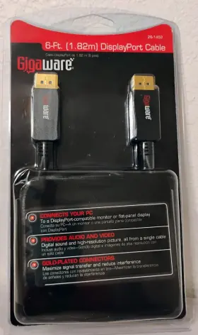 Gigaware 040293771614 6ft. Displayport Cable