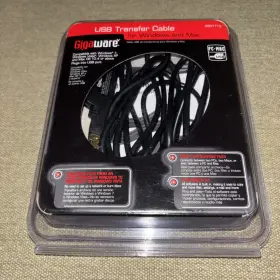 2601713 Gigaware 8ft Usb Transfer Cable Connector Windows And Mac. Opened Box