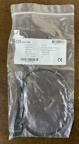 8800-00-25 Gn Netcom Lot 17x Qd Cord Straight Mod Plug To 5m-4p M R