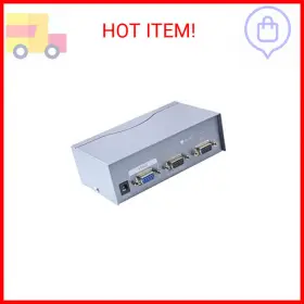 Vga-y8 Gns Dtech 2 Way Powered Vga Splitter Amplifier Box High Resolution 1080p Svga Video