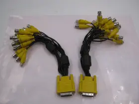 8dyg90-gr Goldenram Lot Of 2 Dvi Male To Bnc Female Breakout Cable 16 1 Rca
