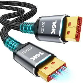 Green Jiss 6977094030210 16k Displayport Cable 2.1 Vesa Certified Dp 2.0 16ft-5m 16k-16feet