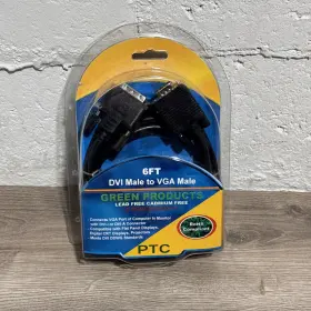 Dx-c112241 Green Products 6 Ft Dvi To Vga Cable - Male Connectors