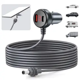 Gtaywell 313049692694 Starlink Mini Cable 3-in-1 Car Adapter With Digital Display Durab