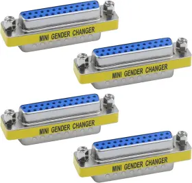 Guangzhou Openfind Electronic Commerce Co. Ltd 744759355737 Antrader 25 Pin Vga Svga Kvm Male To Female M/f Mini Gender Changer Coupler Adap
