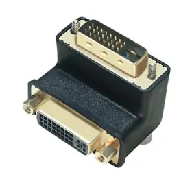 Cb0251 Guangzhouditedianzikejiyouxiangongsi Dtech Dvi Adapter 90 Degree Dvi-i Female To Dvi-d Male Right Angle Connector
