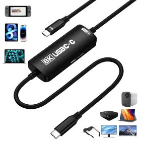 Gm-8kcc100 Guermok Usb-c To Ar Adapter 8k 30hz / 4k 144hz 1080p 240hz 3.93ft Usb C Usbc V