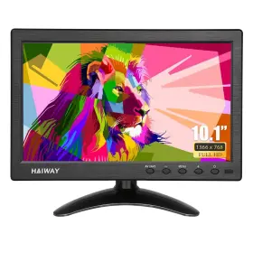 Haiway 971750980161 10.1 Inch Security Monitor 1366x768 Resolution Small Hdmi Comp