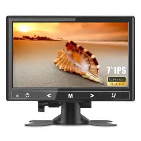 Haiway 971750980246 7 Inch Mini Monitor 1024x600 Ips Small Hdmi Vga Av For Pc/cctv/raspb