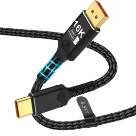 Hfr-16k Herfair Dp-2m Displayport To Usb C Bidirectional 2.1 Cable Support 16k