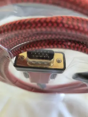 X002yb20b Highwings 6ft Hdmi To Vga Super Durable Component Cable Male-to-male Red