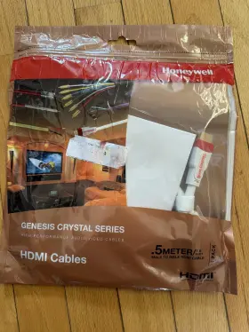 7000ns01 Honeywell Genesis Crystal Series Hdmi Cable 0.5 1.6 Ft Meter Male To