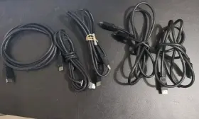 E239426-cs Honglin Lot Of 5 6ft Display Port Dp Certified Male To M-m Cable With Latches