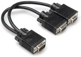 Yvg-449 Hosa - Vga Y Cable De15 To Dual De15f