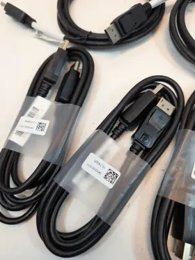 5k5s501511 Hp Lot Of 5 New Display Port Displayport Male To Cables 6ft #3
