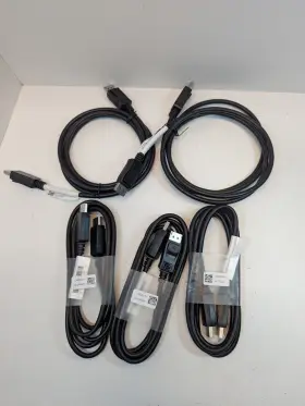 5k5s501511 Hp Lot Of 5 New Display Port Displayport Male To Cables 6ft