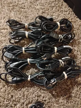 8120-1378 Hp Agilent Lot Of 10 Standard 3 Prong To C13 Power Cords 6ft Black