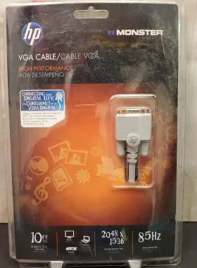 Hpmvga10 Hp 10ft Monster Computer Monitor Vga Cable