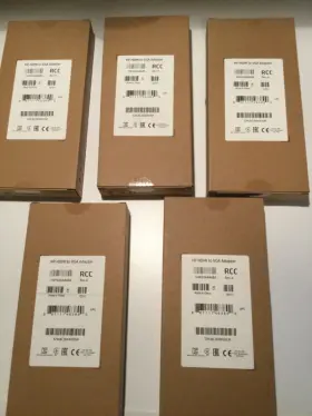 K8e31aa Hp Lot Of 5- Micro Hdmi To Vga / Adapter - New In A Box