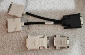 Ks10100143 Hp Dms-59 To Dual Dvi Video Adapter Y-splitter Cable W Vga Adapters