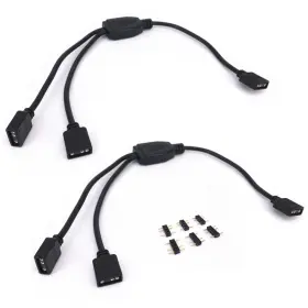 Hl-0017 Hualand 2pcs Argb Splitter Cable 5v 3 Pin Addressable Rgb Extension
