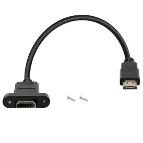 Hualisiji Hl20240618 Hdmi Panel Mount Extension Cable 4k High Speed Male To Female For