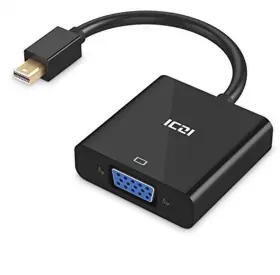 Izec-a01 Iczi Thunderbolt To Vga Mini Displayport Adapter Male Female 1080p Gold Plated