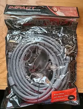Impact Acoustics 757120403005 New Sonicwave Dvi Cable 10m Fast Ship