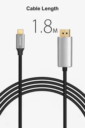 Tcd1002 Inateck Usb 3.1 Type-c To Dp/m Adapter C Displayport Cable 6ft 4k 60hz