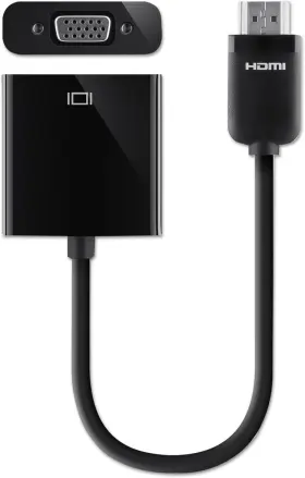 F2cd058 Inc. Hdmi To Vga Adapter Dongle With 3.5mm Audio Jack For Portable Devices