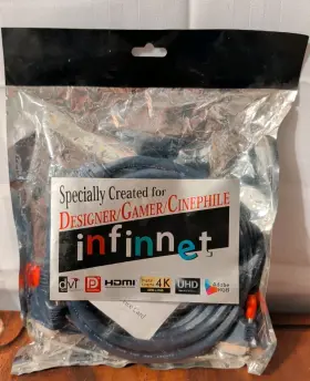X000w82znb Infinnet 10ft Male To Dvi Pc Gamer Vga Cable Dark Blue