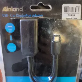 097303 Inland Displayport To Vga Female Adapter