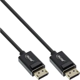 15401p Inline Displayport 2.0 Cable 8k4k Uhbr Black Gold-plated Contacts 1m