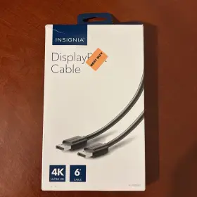 0060320818 Insignia Usb Display Port Cable Form 4k Ultra Hd 6ft