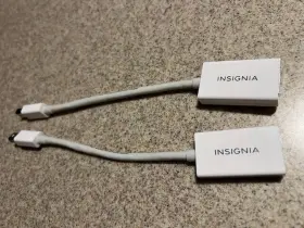 Ns-pd94592 Insignia Best Buy Mini Displayport-to-hdmi Adapter White - 2 Adapters Included #3