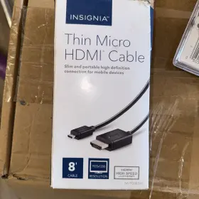 Ns-pg08591 Insignia 8ft Micro Hdmi Type D To Video Cable For Canon Sony Nikon L2