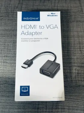 Ns-pg95503 Insignia Hdmi-to-vga Adapter Black Brand New