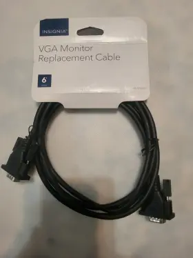 Ns-pv06501-c Insignia Vga Monitor Replacement Cable 6ft Black New