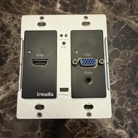 As-1h1v-wp Intelix Liberty Av Hdmi Vga Auto Switching Wallplate Hdbaset Black