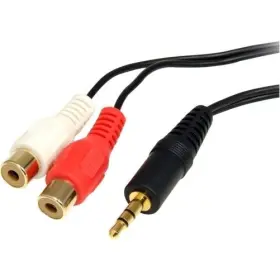 2-rca Interloper 647056989035 3.5mm Stereo Male To Female Gold Plated Audio Cable Adapter 6 Inch