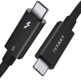 Ivanky 313039670619 Intel Certified Thunderbolt 5 Cable 3.3ft Up To 120gbps And 240w Pr