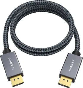 Vbc04 Ivanky Displayport Cable 3ft/1m Short Dp To 3.3ft 3.3 Feet Grey
