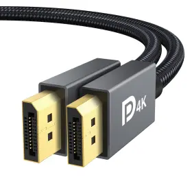 Vbc07 Ivanky Displayport 1.2 Cable 6.6ft 2-pack 4k To Cabl