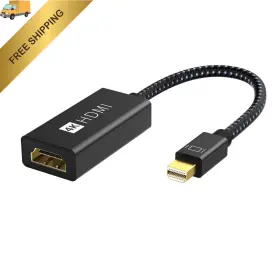 Vbl08-us Ivanky 4k Active Mini Displayport To Hdmi Adapter 1 Pack-black Black