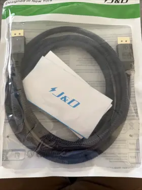 J&d Jd000709 J&d Displayport 2.1 Cable Vesa Certified