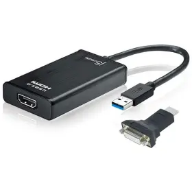 J5cjua350 J5 Create Jua350 Usb 3.0 Hdmi To Dvi Display Adapter With 1080p Hd Playback