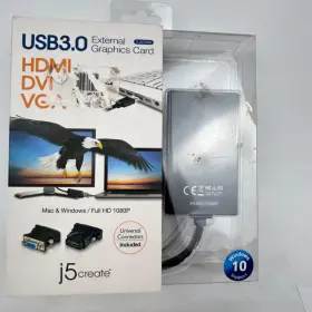 Jua330u-2a J5create J5 Create Usb 3.0 External Graphics Card Mac And Windows Hd 1080p Video Adapter