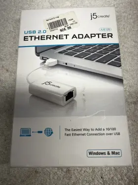 Jue120-1a J5create J5 Create Usb 2.0 Ethernet Adapter For Windows And Mac #jue120-1a New Nib