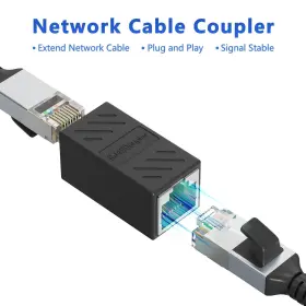 Jadaol 758910179872 1000mbps High-speed Rj45 Coupler Ethernet Extender Adapter For Cat7/cat6/c #2