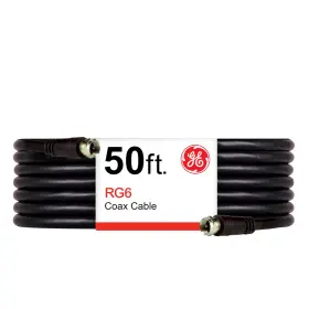 33600 Jasco Ge Rg6 Coaxial Cable 50ft Black